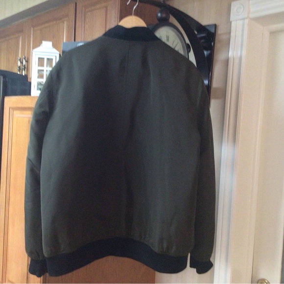 Guess Dark Green Bomber Jacket - Picture 2 of 5